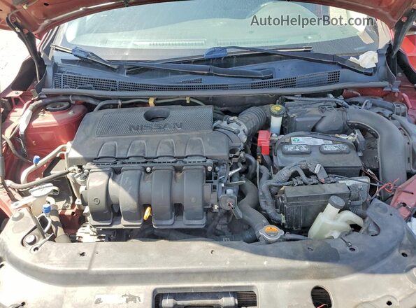 3N1AB7AP1HY223364 2017 NISSAN SENTRA Red Вид задньої частини салону