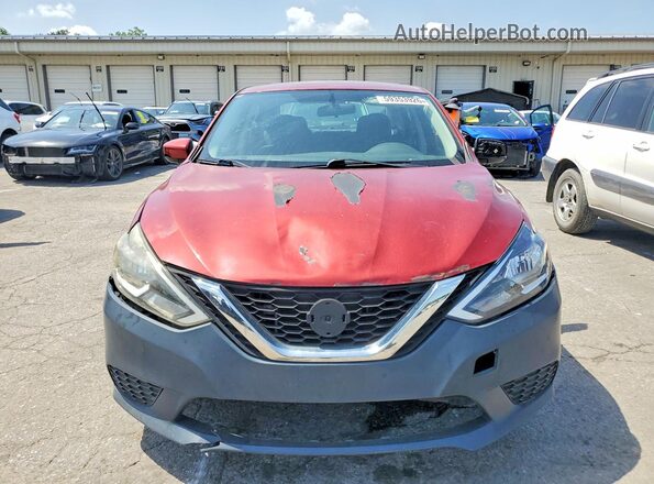 3N1AB7AP1HY223364 2017 NISSAN SENTRA Red Вид спереду