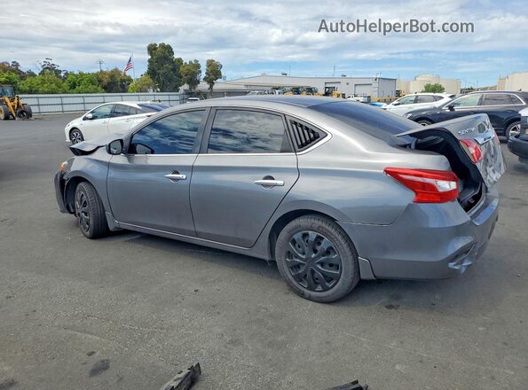 3N1AB7AP1HY232355 2017 NISSAN SENTRA Серый Задняя левая четверть
