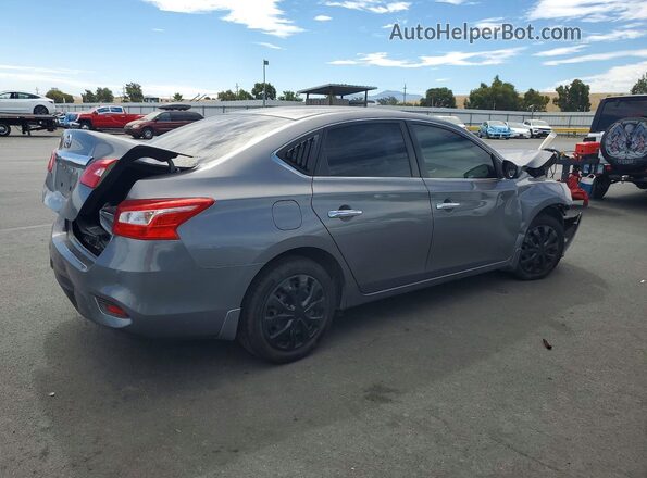 3N1AB7AP1HY232355 2017 NISSAN SENTRA Серый Задняя правая четверть