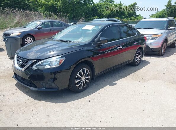 3N1AB7AP1HY233747 2017 NISSAN SENTRA Black Front left