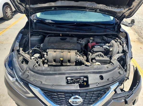 3N1AB7AP1HY254923 2017 NISSAN SENTRA Silver Widok wnętrza z tyłu