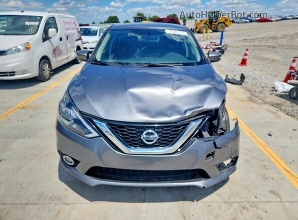 3N1AB7AP1HY254923 2017 NISSAN SENTRA Silver Widok z przodu