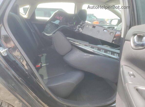 3N1AB7AP1HY281345 2017 NISSAN SENTRA Black უკანა სავარძლების ხედი