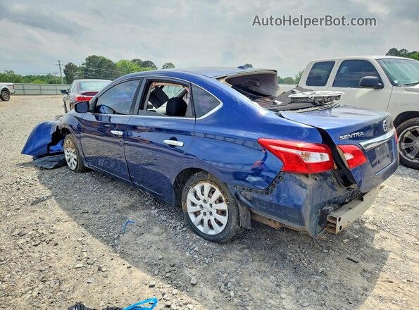 3N1AB7AP1HY287047 2017 NISSAN SENTRA Blue Tył lewy