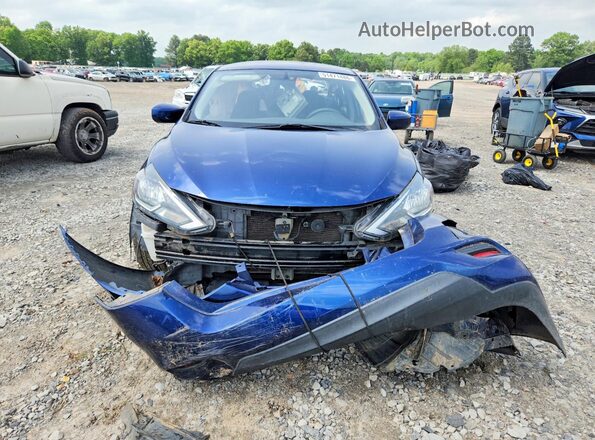 3N1AB7AP1HY287047 2017 NISSAN SENTRA Blue Widok z przodu