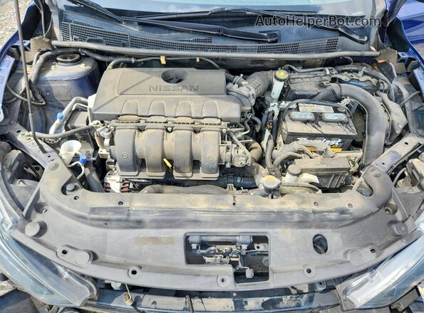 3N1AB7AP1HY287047 2017 NISSAN SENTRA Blue Widok wnętrza z tyłu