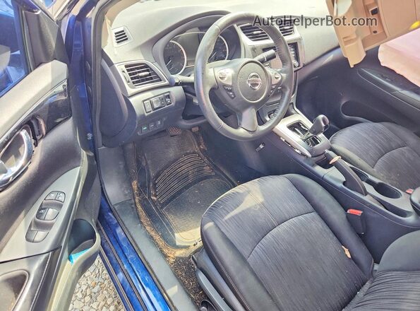 3N1AB7AP1HY287047 2017 NISSAN SENTRA Blue Widok deski rozdzielczej