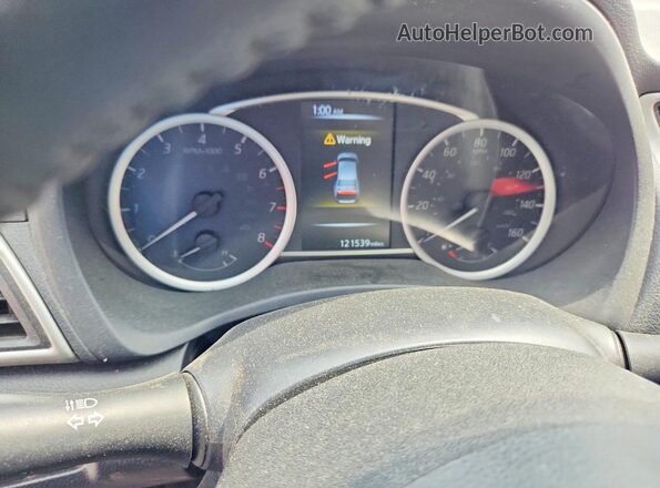 3N1AB7AP1HY287047 2017 NISSAN SENTRA Blue Widok zestawu wskaźników