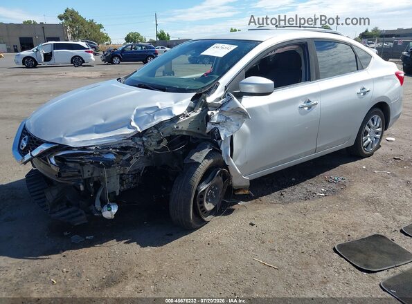 3N1AB7AP1HY302291 2017 NISSAN SENTRA Silver Przód lewy