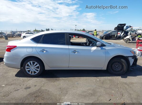 3N1AB7AP1HY302291 2017 NISSAN SENTRA Silver Widok wnętrza z tyłu