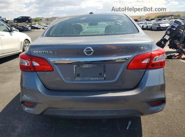 3N1AB7AP1HY304137 2017 NISSAN SENTRA Gray Widok z tyłu