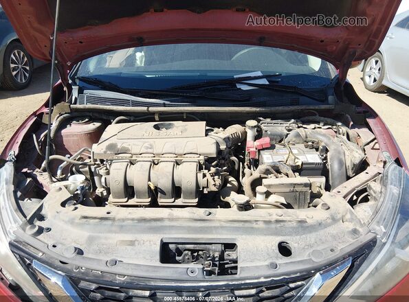 3N1AB7AP1HY310519 2017 NISSAN SENTRA Red Widok z tyłu