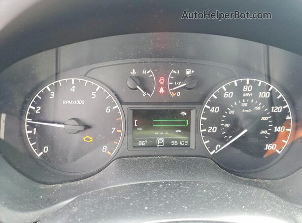 3N1AB7AP1HY326347 2017 NISSAN SENTRA Silver Widok zestawu wskaźników