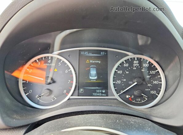 3N1AB7AP1HY373653 2017 NISSAN SENTRA White ხელსაწყოთა პანელის ხედი