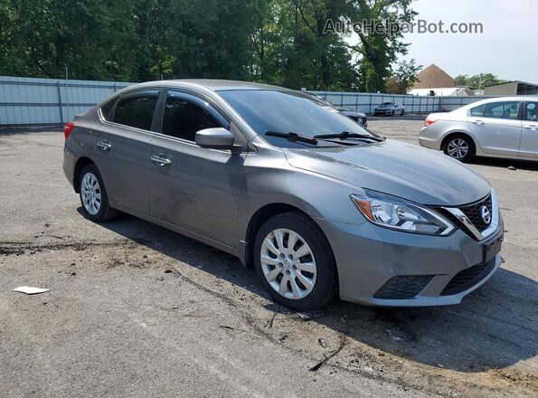 3N1AB7AP1HY382725 2017 NISSAN SENTRA Gray Передня права чверть