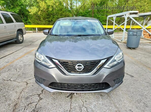 3N1AB7AP1HY383907 2017 NISSAN SENTRA Gray წინა ხედი