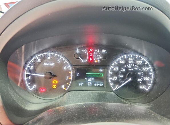 3N1AB7AP1HY408627 2017 NISSAN SENTRA White Widok zestawu wskaźników