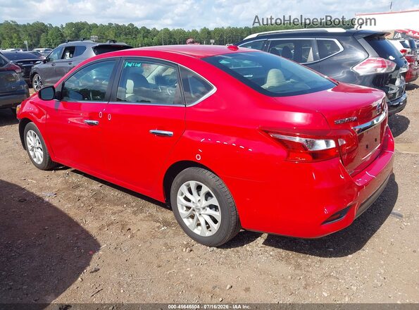 3N1AB7AP1JL633018 2018 NISSAN SENTRA Red Rear left