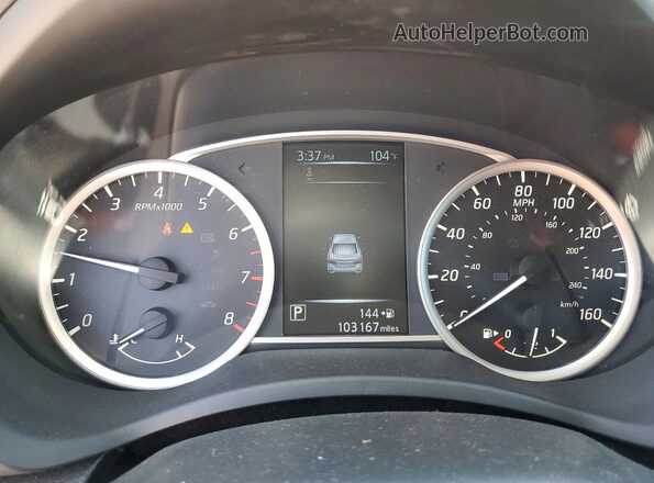3N1AB7AP1JY244219 2018 NISSAN SENTRA Белый Вид щитка приборов