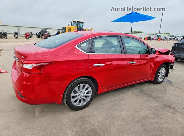 3N1AB7AP1JY258895 2018 NISSAN SENTRA Red უკანა მარჯვენა