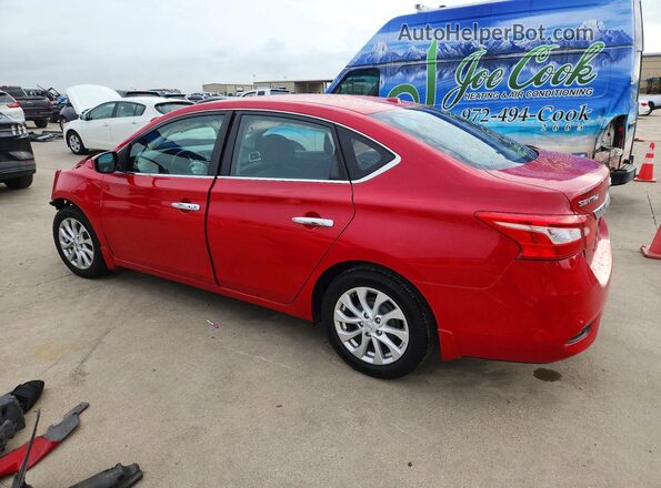 3N1AB7AP1JY258895 2018 NISSAN SENTRA Red უკანა მარცხენა