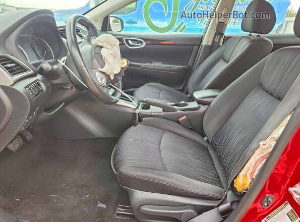 3N1AB7AP1JY258895 2018 NISSAN SENTRA Red წინა სალონის ხედი