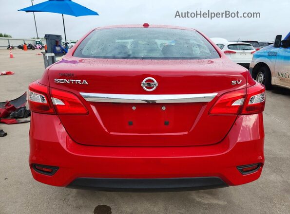 3N1AB7AP1JY258895 2018 NISSAN SENTRA Red უკანა ხედი