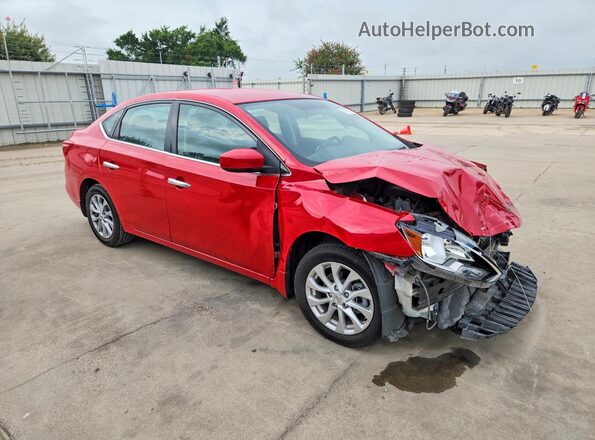 3N1AB7AP1JY258895 2018 NISSAN SENTRA Red წინა მარჯვენა