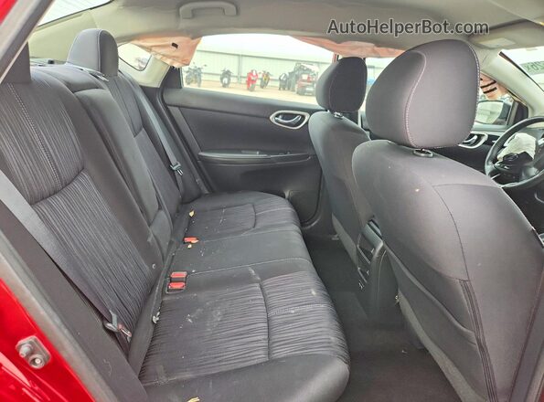 3N1AB7AP1JY258895 2018 NISSAN SENTRA Red უკანა სავარძლების ხედი