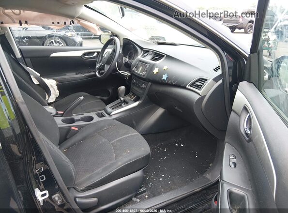 3N1AB7AP1JY270304 2018 NISSAN SENTRA Black Вид салону спереду