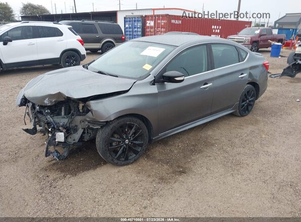 3N1AB7AP1JY274319 2018 NISSAN SENTRA Gray Przód lewy