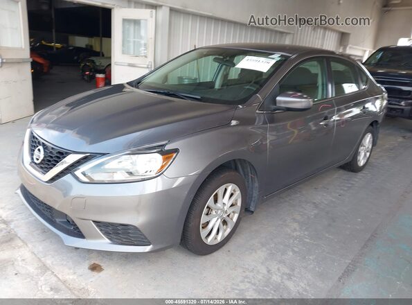 3N1AB7AP1JY282369 2018 NISSAN SENTRA Серый Передняя левая четверть