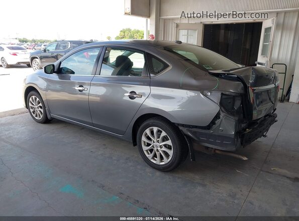 3N1AB7AP1JY282369 2018 NISSAN SENTRA Серый Задняя левая четверть
