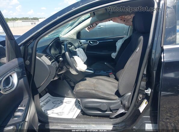 3N1AB7AP1JY299334 2018 NISSAN SENTRA Black წინა სალონის ხედი