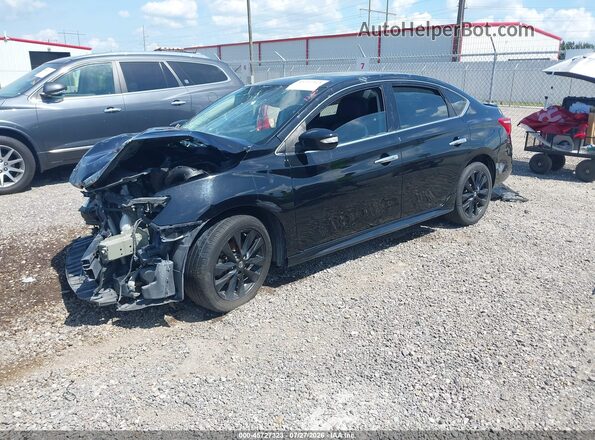 3N1AB7AP1JY299334 2018 NISSAN SENTRA Black წინა მარცხენა ხედი სამი მეოთხედიდან