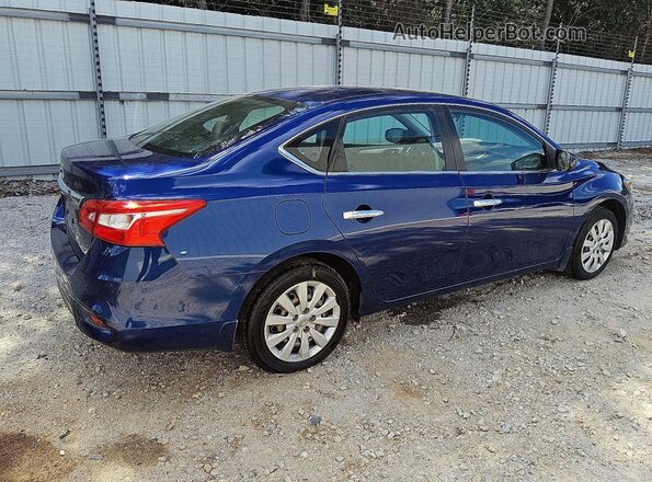 3N1AB7AP1JY317847 2018 NISSAN SENTRA Blue Tył prawy
