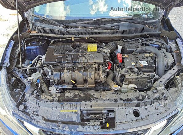 3N1AB7AP1JY317847 2018 NISSAN SENTRA Blue Widok wnętrza z tyłu