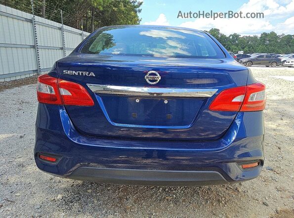 3N1AB7AP1JY317847 2018 NISSAN SENTRA Blue Widok z tyłu