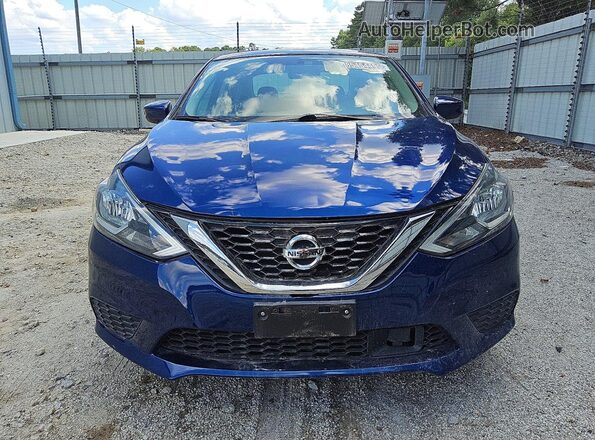 3N1AB7AP1JY317847 2018 NISSAN SENTRA Blue Widok z przodu