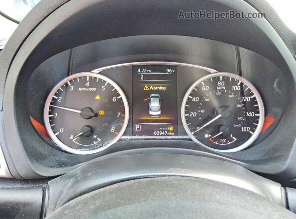 3N1AB7AP1JY317847 2018 NISSAN SENTRA Blue Widok zestawu wskaźników