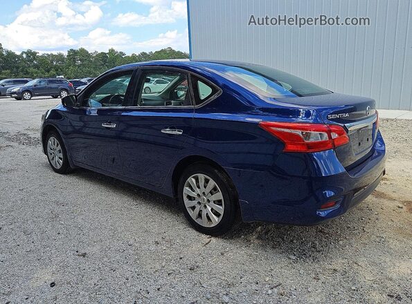 3N1AB7AP1JY317847 2018 NISSAN SENTRA Blue Tył lewy