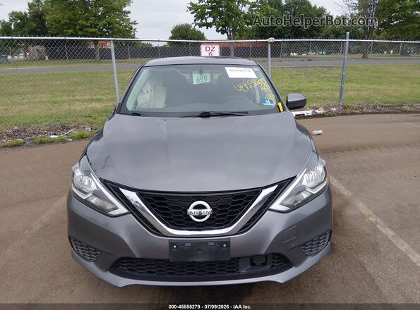 3N1AB7AP1JY334289 2018 NISSAN SENTRA Gray ხელსაწყოთა პანელის ხედი