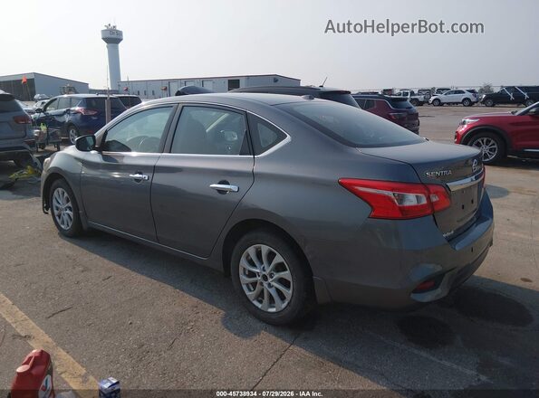 3N1AB7AP1KL602739 2019 NISSAN SENTRA Серый Задняя левая четверть