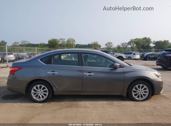 3N1AB7AP1KL602739 2019 NISSAN SENTRA Серый Вид задней части салона