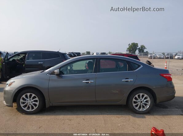 3N1AB7AP1KL602739 2019 NISSAN SENTRA Серый Панорамный вид салона 360°