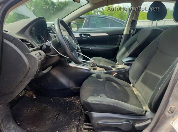 3N1AB7AP1KY212663 2019 NISSAN SENTRA Gray Widok wnętrza z przodu