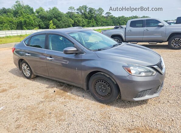 3N1AB7AP1KY212663 2019 NISSAN SENTRA Gray Przód prawy