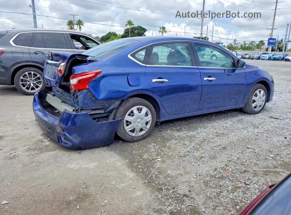 3N1AB7AP1KY232105 2019 NISSAN SENTRA Синий Задняя правая четверть