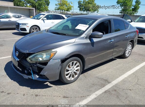 3N1AB7AP1KY233464 2019 NISSAN SENTRA Gray Front left